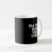 Vince Doing Vince Things Funny Birthday Name Gift コーヒーマグカップ (正面右)