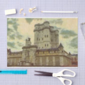 Vincennesの城、パリの絵画 薄葉紙 (クラフト)