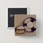 Vincennesボールおよび立場、c.1745 缶バッジ (正面&裏面)