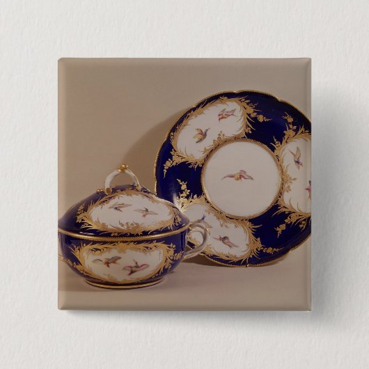 Vincennesボールおよび立場、c.1745 缶バッジ (正面)