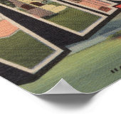 Vincennes, Indiana – 大きな文字のシーン ポスター (角)