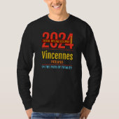 Vincennes Indiana IN Total Solar Eclipse 2024  4   Tシャツ (正面)