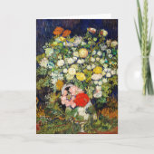 Vincent Vanゴッホによる花瓶の花束 カード (正面)