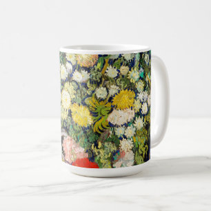 Vincent Vanゴッホによる花瓶の花束 コーヒーマグカップ