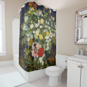Vincent Vanゴッホによる花瓶の花束 シャワーカーテン (インサイチュ)