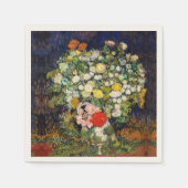 Vincent Vanゴッホによる花瓶の花束 スタンダードカクテルナプキン (正面)