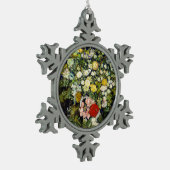 Vincent Vanゴッホによる花瓶の花束 スノーフレークピューターオーナメント (左)