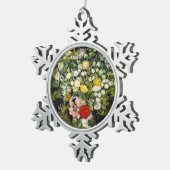 Vincent Vanゴッホによる花瓶の花束 スノーフレークピューターオーナメント (右)