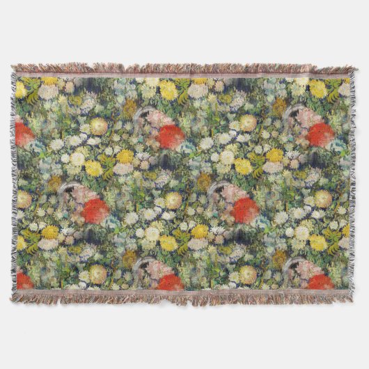 Vincent Vanゴッホによる花瓶の花束 スローブランケット (正面)