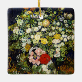 Vincent Vanゴッホによる花瓶の花束 セラミックオーナメント