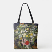 Vincent Vanゴッホによる花瓶の花束 トートバッグ (裏面)