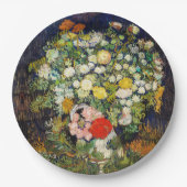 Vincent Vanゴッホによる花瓶の花束 ペーパープレート (正面)