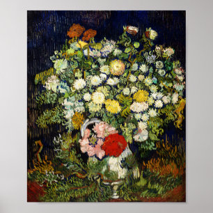 Vincent Vanゴッホによる花瓶の花束 ポスター