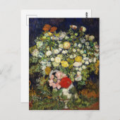 Vincent Vanゴッホによる花瓶の花束 ポストカード (正面/裏面)