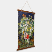 Vincent Vanゴッホによる花瓶の花束 吊り下げ型タペストリー (傾斜あり)