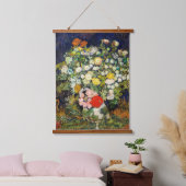 Vincent Vanゴッホによる花瓶の花束 吊り下げ型タペストリー (寝室)