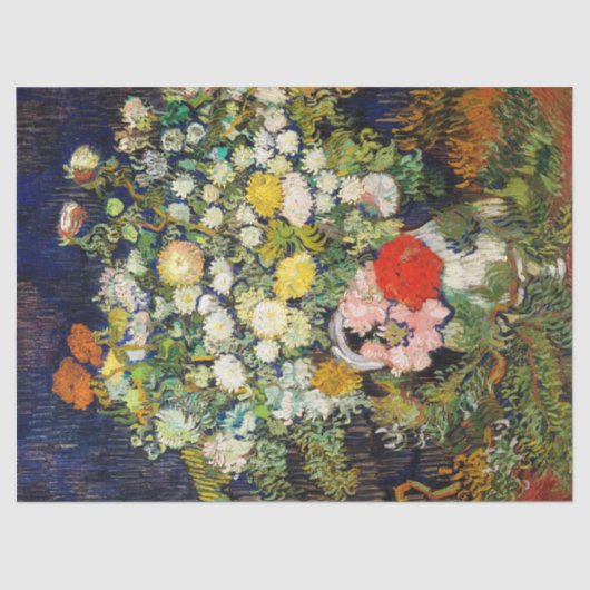 Vincent Vanゴッホによる花瓶の花束 薄葉紙 (正面)