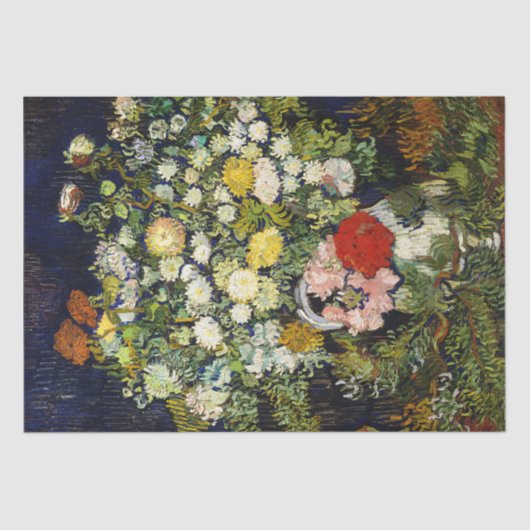 Vincent Vanゴッホによる花瓶の花束 薄葉紙 (正面)