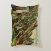 Vincent vanゴッホによる茅葺き砂岩コテージ アクセントクッション (正面(垂直))