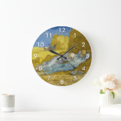 Vincent Vanゴッホ正午、休職/Siesta ラージ壁時計 (ホーム)