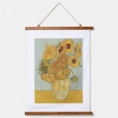 Vincent Vanゴッホ – ひまわり、第3版 吊り下げ型タペストリー (正面)