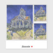 Vincent Vanゴッホ、Auversの教会 シール (シート)