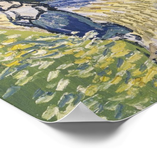 Vincent Vanゴッホ、Auversの教会 ポスター (角)