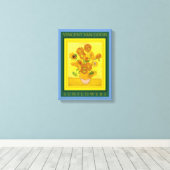 VINCENT VANゴッホ...SUNFLOWERS Canvas Print キャンバスプリント (インサイチュ (ウッドフロア))