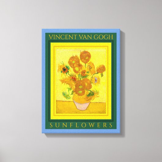 VINCENT VANゴッホ...SUNFLOWERS Canvas Print キャンバスプリント (正面)
