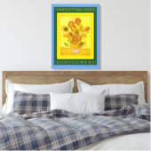 VINCENT VANゴッホ...SUNFLOWERS Canvas Print キャンバスプリント (インサイチュ (寝室))