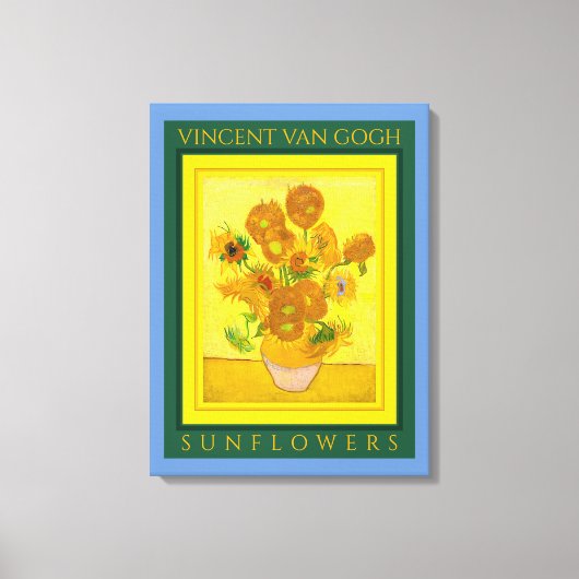 VINCENT VANゴッホ...SUNFLOWERS Canvas Print キャンバスプリント (正面)