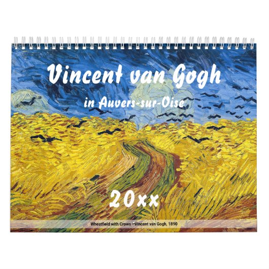 Vincent van ゴッホのAuvers-sur-Oise カレンダー (カバー)