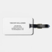 Vincent Van ゴッホ博士のポートレート ラゲッジタグ (裏面横)