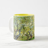 Vincent van ゴッホ、Orchard in Blossom ツートーンマグカップ (正面左)