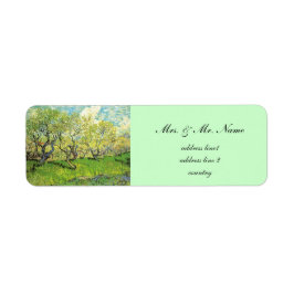 Vincent van ゴッホ、Orchard in Blossom ラベル
