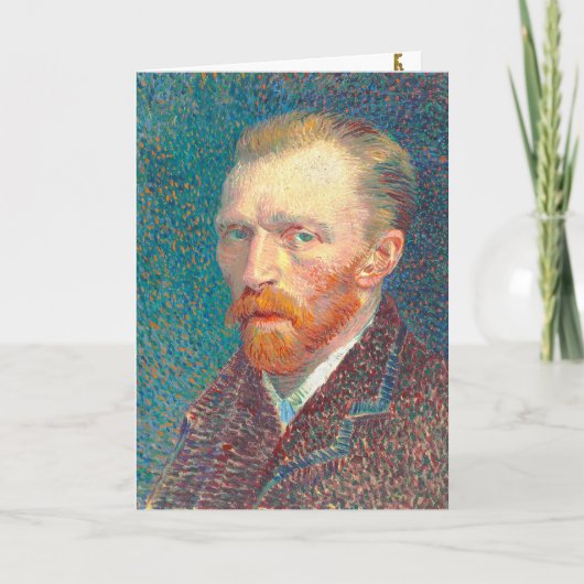Vincent Van Art Card Self Portraitを復元 カード (正面)
