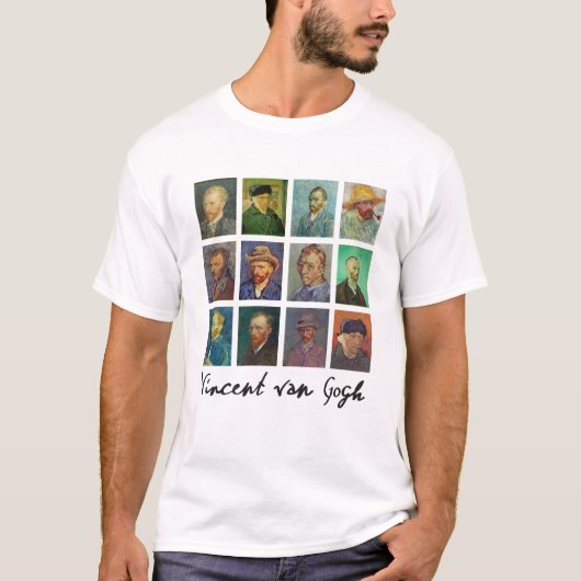 Vincent Van Art Painterの自己ポートレート Tシャツ (正面)