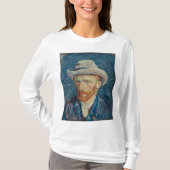 Vincent van Goによるグ感じレイハット付きセルフポートレート Tシャツ (正面)