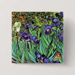 Vincent Van Gogh - アヤメ - 花好きのための美術品 缶バッジ