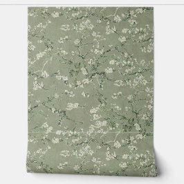 Vincent Van Gogh アーモンドの花(セージグリーン) 壁紙