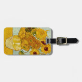 Vincent Van Gogh 12 Sunflowers Impressionist ラゲッジタグ (正面横)