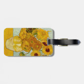 Vincent Van Gogh 12 Sunflowers Impressionist ラゲッジタグ (裏面横)