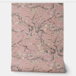 Vincent Van Gogh Almond Blossom on Rose Pink 壁紙