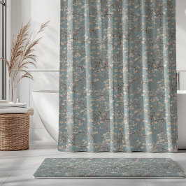 Vincent Van Gogh Almond Blossom on Slate Blue シャワーカーテン