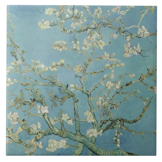 Vincent van Gogh – Almond tree in blossom タイル (正面)