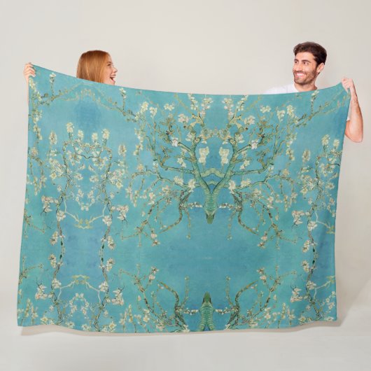Vincent van Gogh – Almond tree in blossom フリースブランケット (インサイチュ)