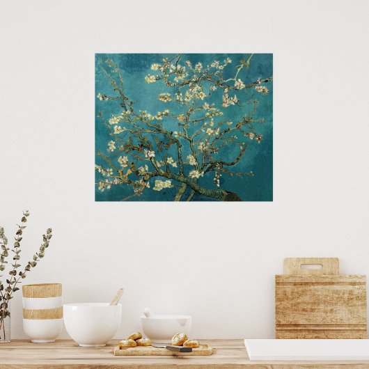 Vincent Van Gogh -  Blossoming Almond Tree ポスター (キッチン)