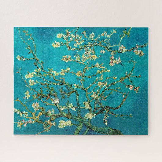 Vincent Van Gogh Blossoming Almond Tree Floral Art ジグソーパズル (横)