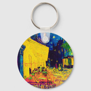 Vincent Van Gogh - Cafe Terrace At Night ポップアート キーホルダー