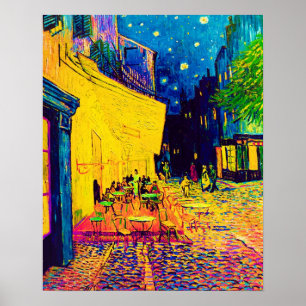 Vincent Van Gogh - Cafe Terrace At Night ポップアート ポスター